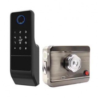 Goodlock 2024 超薄 3.6cm 防水 電閘鎖 指紋刷卡密碼後備匙手機 APP 電子門鎖 包上門安裝